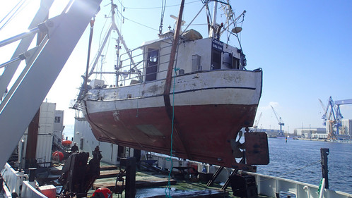 Vom Meeresgrund geborgen: der Kutter „Condor“. 