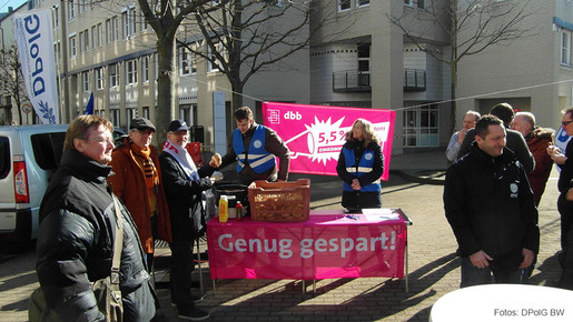 Mittagspausenaktion der DPolG BW