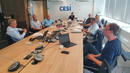 Mitglieder der dbb bundesseniorenvertretung im Gespräch mit CESI-Generalsekretär Klaus Heeger (links).