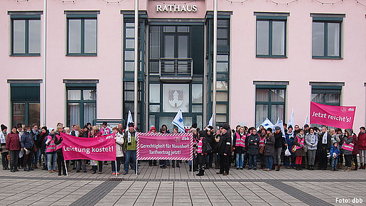 Warnstreik in Naunhof