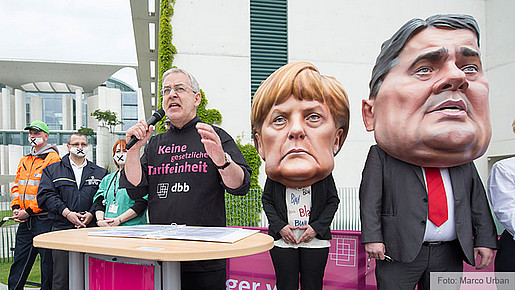 Demo gegen das Tarifeinheitsgesetz am 1. Mai 2014