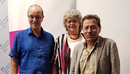 Drei ältere Personen stehen nebeinander und lächeln in die Kamera. Von links nach rechts stehen dort Holger Schulz, Sabine Wenzel und Werner Lindner