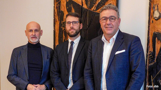 Volker Geyer und Andreas Hemsing mit Niklas Benrath