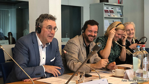 Andreas Hemsing (li.) beim Europäischen Gewerkschaftstreffen in Brüssel Andreas Hemsing (li.) beim Europäischen Gewerkschaftstreffen in Brüssel