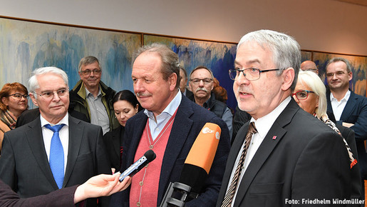 Pressekonferenz in Potsdam