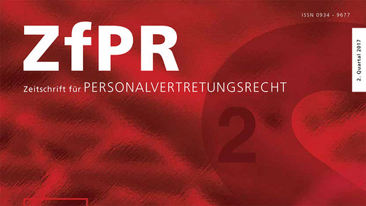 Zeitschrift für Personalvertretungsrecht Zeitschrift für Personalvertretungsrecht