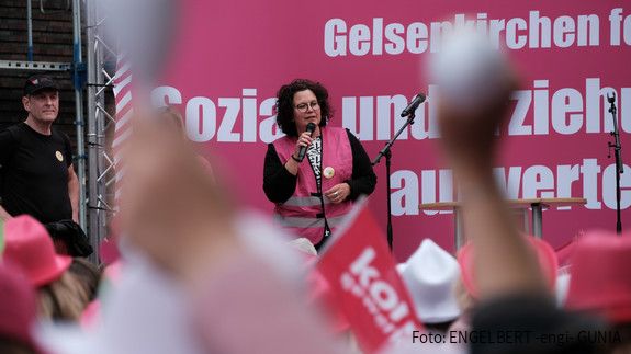 Sozial- und Erziehungsdienst: Demo in Gelsenkirchen