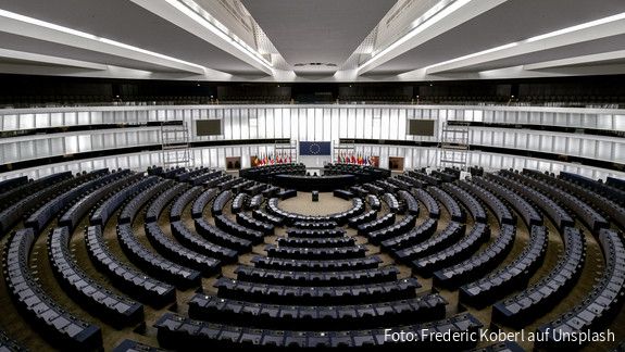 Innenansicht des Europäischen Parlaments