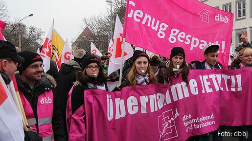 dbbj Protest in Magdeburg