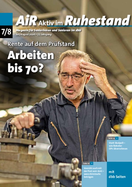 Ausgabe Nr. 07/08, Juli/August 2026